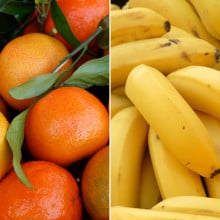 Clémentines ruby et bananes