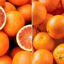 Oranges sanguines et mandarines