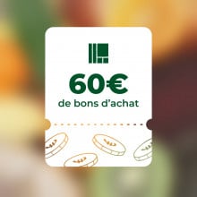 60€ de bons d'achat