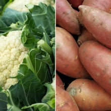 Chou fleur et patate douce