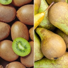 Kiwis verts et poires conférence