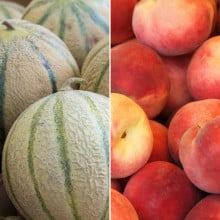 Melon et pêches