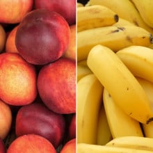 Nectarines et bananes