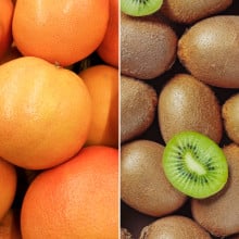Pomelos et kiwis