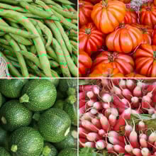 Panier de légumes de saison