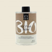 Huile d'olive infusée ail frais infusé 25cl Zyos