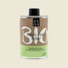 Huile d'olive infusée basilic frais infusée 25cl Zyos