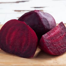 Betteraves cuites sous vide