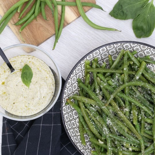 Haricots verts au parmesan !