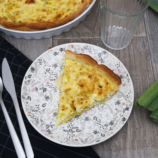 La classique quiche aux poireaux