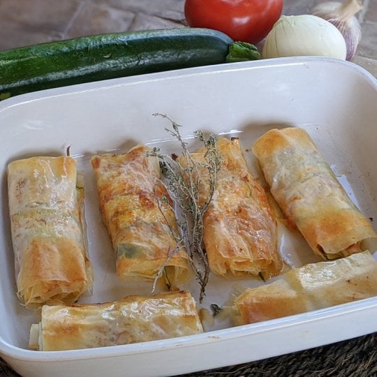 Croustillants aux courgettes & tomates