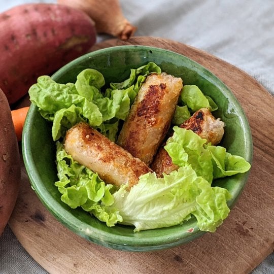 Nems à la patate douce et aux carottes