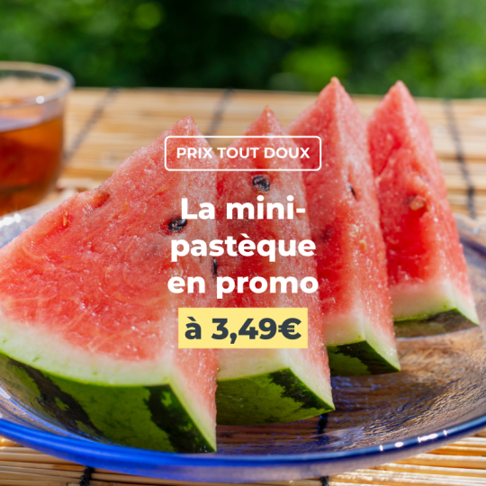 La mini-pastèque en promo à 3,49€