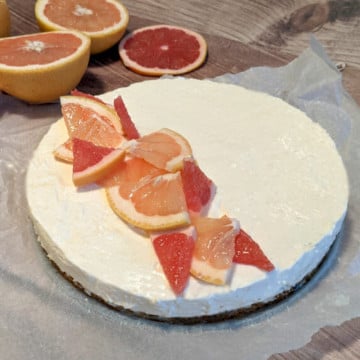 Du pomelo dans un cheesecake
