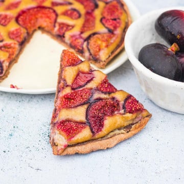 Pour le goûter : clafoutis figues & nectarines