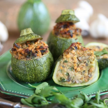 Nos courgettes farcies végétariennes
