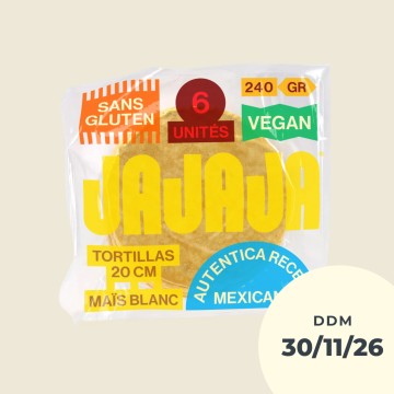 Tortillas maïs blanc   DDM 30/11/26