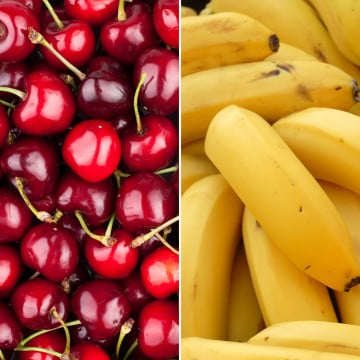 Cerises et bananes