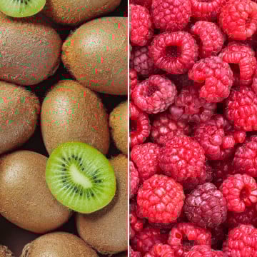 Kiwis verts & Framboises