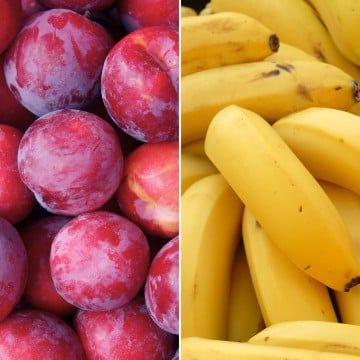 Prunes Tasty Sweet et bananes
