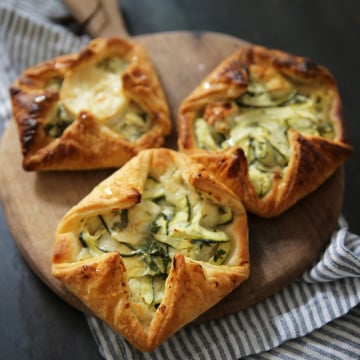 Feuilletés courgettes chèvre miel