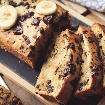 Un gâteau banane-chocolat pour le goûter !
