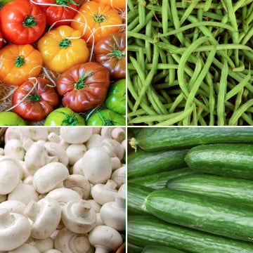 Panier de légumes de saison