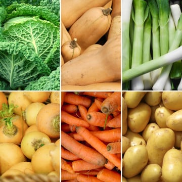 Panier de légumes de saison pour soupe Panier de légumes de saison pour soupe