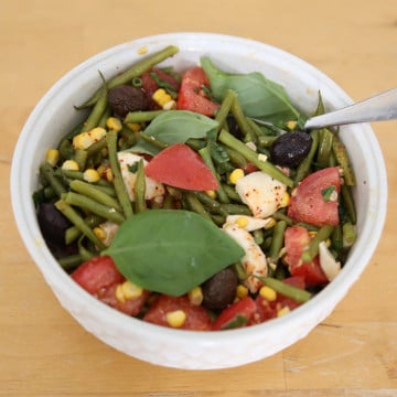 Salade de haricots verts & tomates