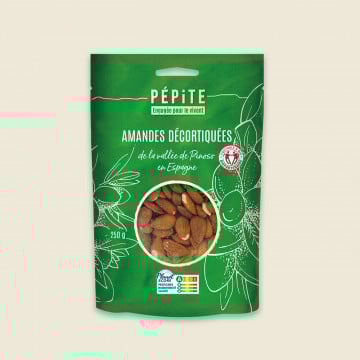 Amandes décortiquées 250g de Pépite Amandes décortiquées 250g de Pépite