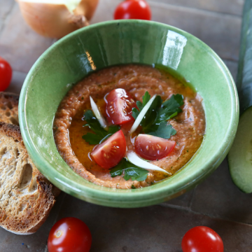 Soupe froide salmorejo Soupe froide salmorejo