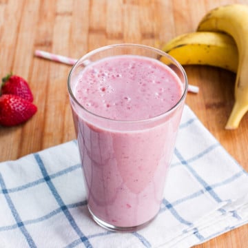 Un smoothie fraises-banane !