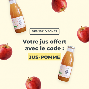 Votre jus Bissardon offert avec le code : JUS-POMME