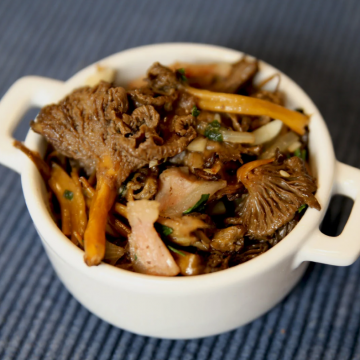 Poêlée de chanterelles au persil