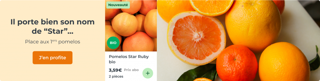 Il porte bien son nom de "Star", le pomelo star ruby