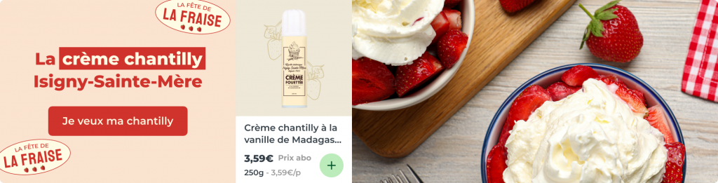 Crème chantilly à la vanille de Madagascar