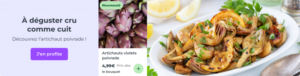À déguster cru comme cuit, découvrez l’artichaut poivrade !