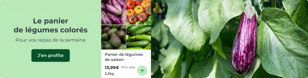 Le panier de légumes colorés !