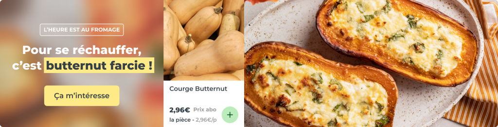Pour se réchauffer, c’est butternut farcie !