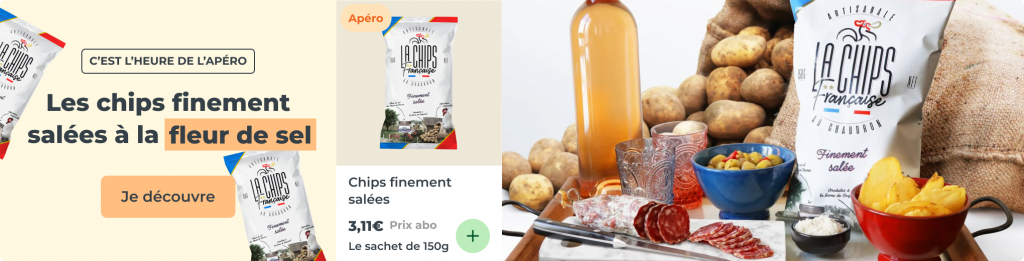 Les chips finement salées à la fleur de sel