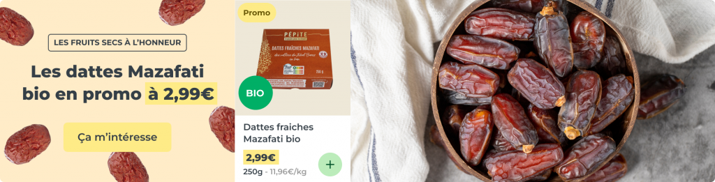 Dattes fraiches Mazafati bio