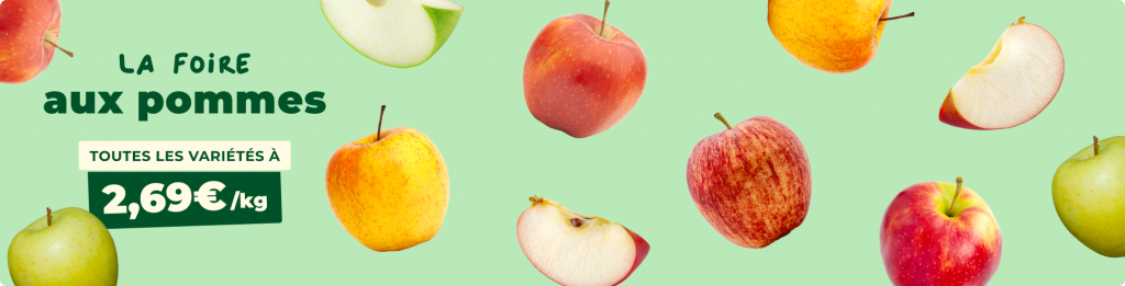 C'est la foire aux pommes ! Toutes les variétés à 2,69€/kg