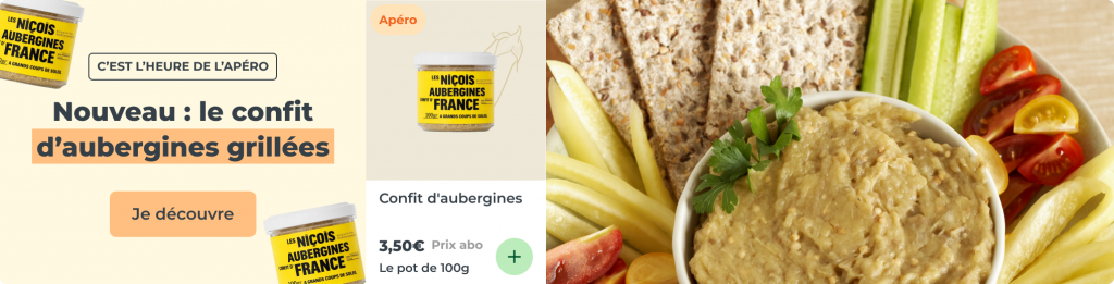 Nouveau : le confit d'aubergines grillées