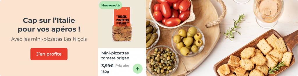 Cap sur l'Italie pour vos apéros avec les mini-pizzetas Les Niçois