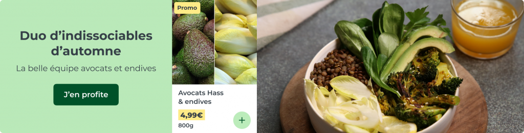 L'endive et l'avocat, le duo de la saison