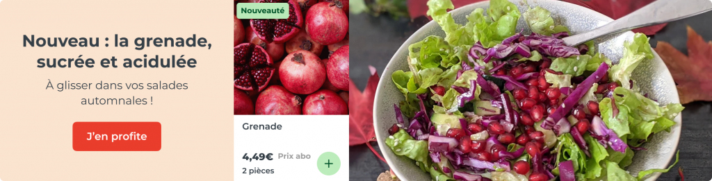 Nouveau : la grenade, sucrée et acidulée