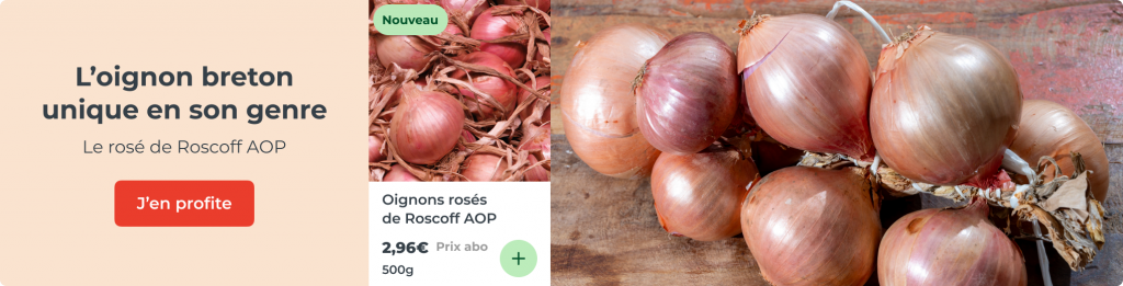 Oignons rosés de Roscoff AOP