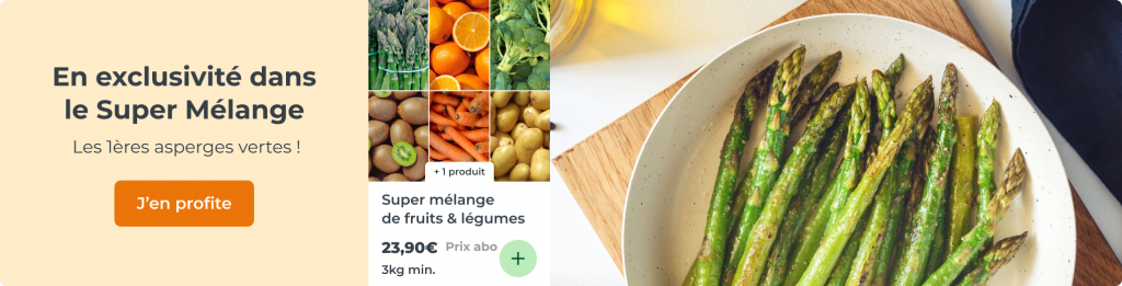 En exclusivité dans le super mélange, les 1ères asperges !