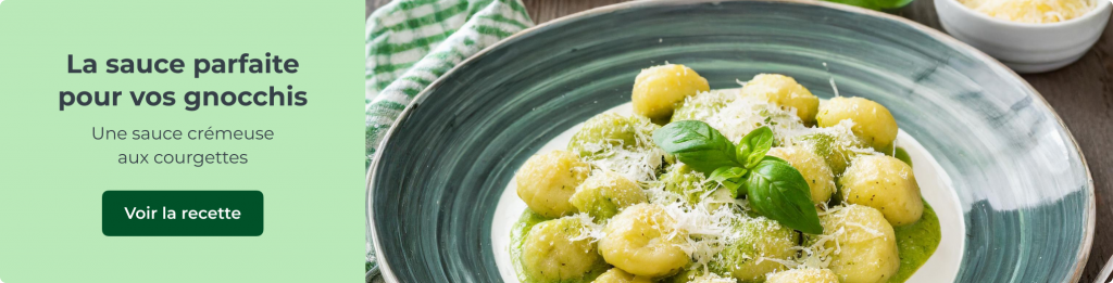 La sauce parfaite pour vos gnocchis : une sauce crémeuse aux courgettes !