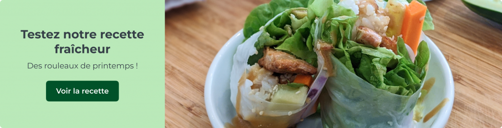 Testez notre recette fraîcheur : les rouleaux de printemps !